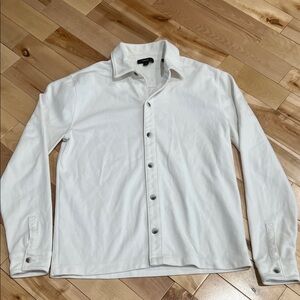 Vince White Long Sleeve Button Down Casual Shirt